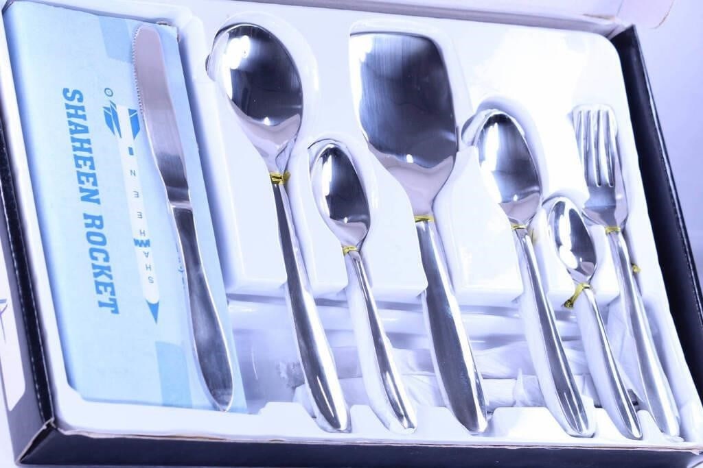 MHS Cutlery Stainless Steel Cutlery Set w/ Box - 2