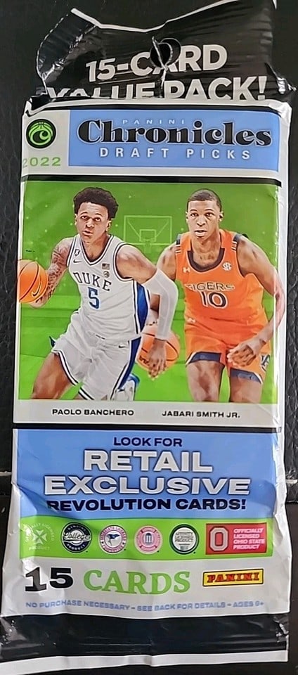 Panini Chronicles Draft Picks Basketball 2022 NBA 15 Trading Card Value Pack (1 of 1)