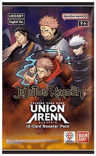 Union Arena English TCG - Jujutsu Kaisen UE03BT - BOOSTER PACK: Dive into the world of Jujutsu Kaisen with the Union Arena 12-card booster pack, an essential for fans and collectors alike. Each pack is brimming with potential for powerful cards that can enhance