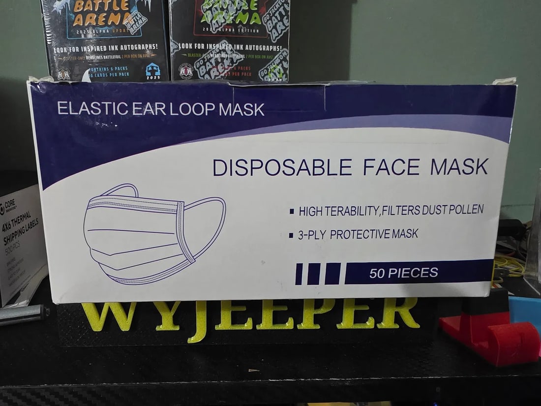 50 PCS Disposable Face Mask 3-Ply Non Medical Surgical Earloop Mouth Dust Cover (1 of 2)
