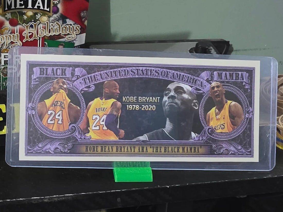 Kobe Bryant "Million Dollar Bill" Poster Novelty Collector's LA Lakers Tribute - 2