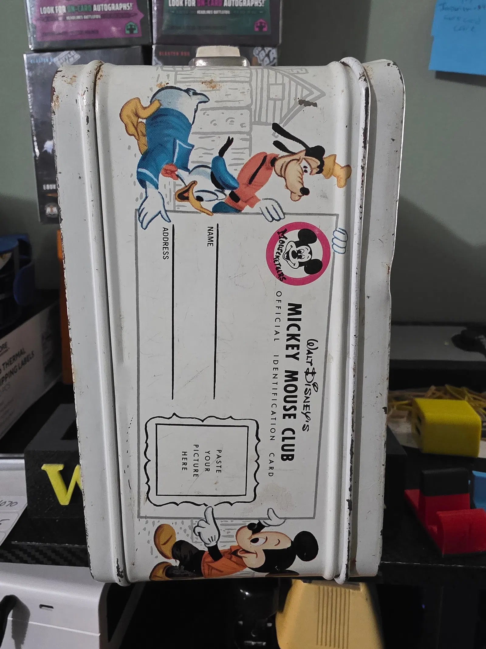Vintage 1976 Walt Disney Mickey Mouse Club metal lunchbox no thermos - 3