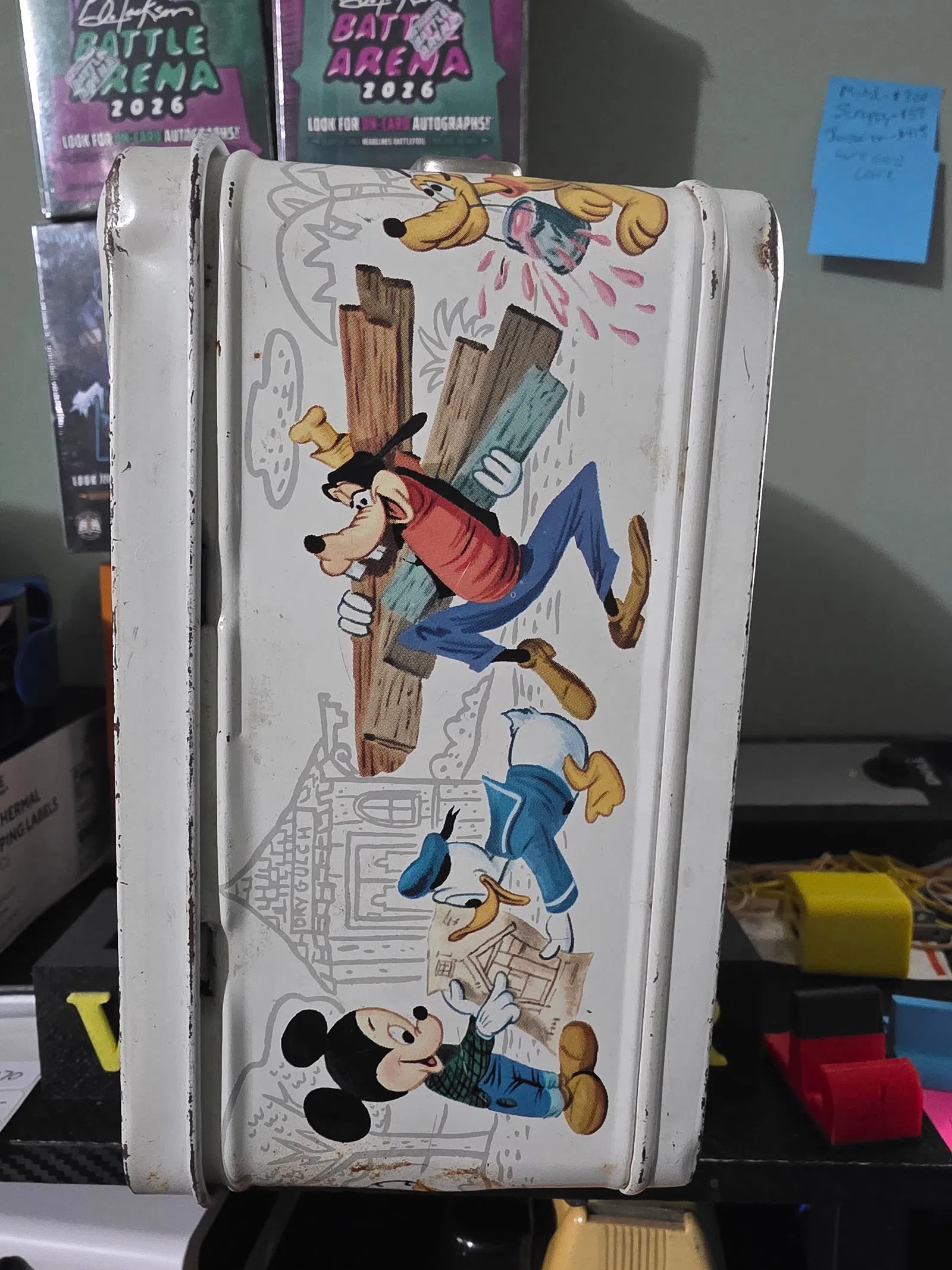 Vintage 1976 Walt Disney Mickey Mouse Club metal lunchbox no thermos - 4
