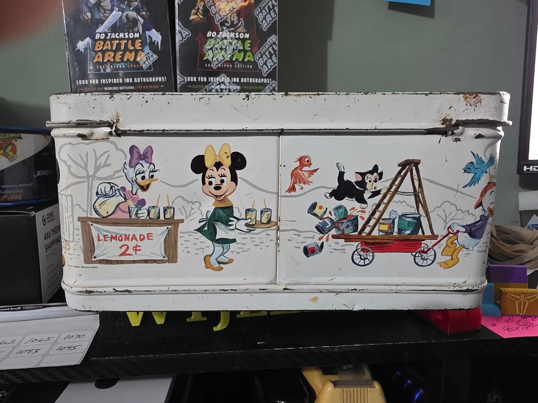 Vintage 1976 Walt Disney Mickey Mouse Club metal lunchbox no thermos - 5