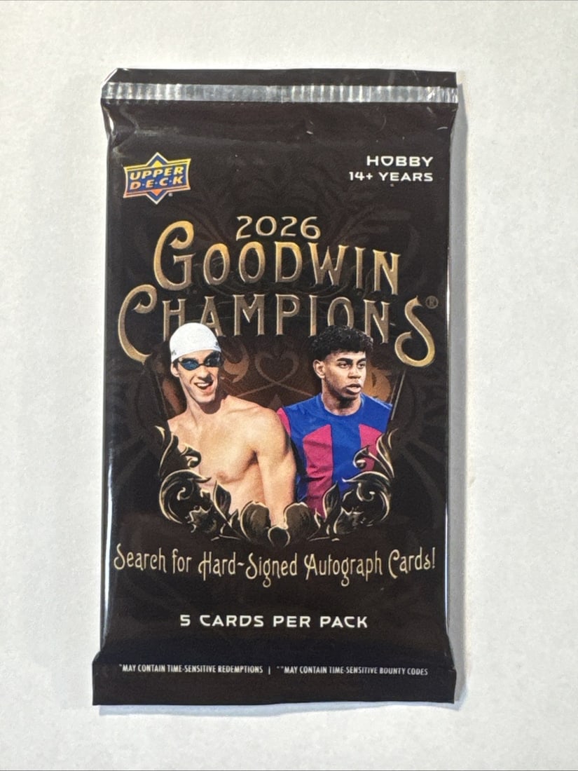 Upper Deck 2026 Goodwin Champions Factory Sealed blaster Pack From Box - Jordan? (1 of 1)