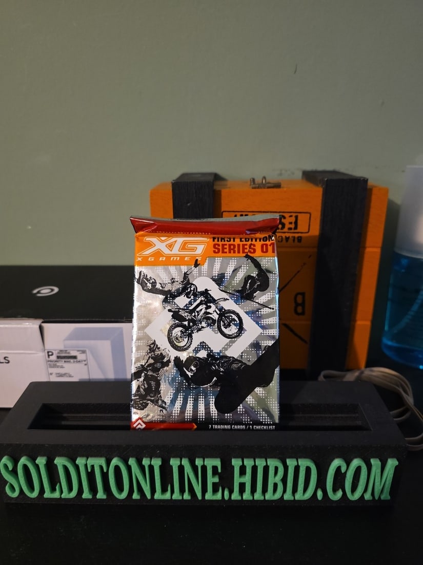 2003 PROCORE XG X-GAMES First Edition series 1 Trading 7 Card Pack: The product is a 2003 PROCORE XG X-GAMES First Edition series 1 Trading Card Pack, featuring snowboarding as the sport. Manufactured by Pro Core, this sealed pack contains sports trading cards from