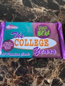 (1) 1994 Saved By The Bell: The College Years Sealed Pack: NEW 1 UNOPENED (10 cards ea) SAVED BY THE BELL COLLEGE YEARS TRADING CARDS.