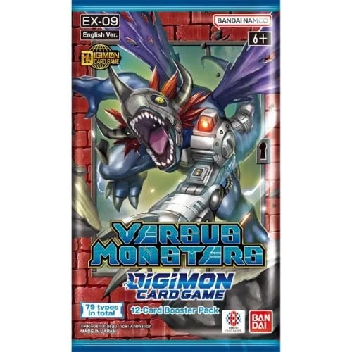 Digimon English Trading Card Game - Digimon Versus Monsters EX09 - BOOSTER PACK: The Digimon Card Game Versus Monsters Booster Pack EX09 English is a collectible card game product from Bandai, the well-known brand behind the popular Digimon franchise. This set includes packs of