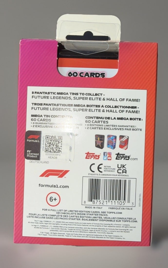 Topps 2022 Formula 1 F1 Turbo Attax Mega Tin 66 Cards - 2