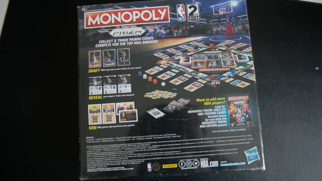Hasbro 2024 Monopoly Panini 2nd Edition PRIZM Basketball 2023-24 NBA - 2