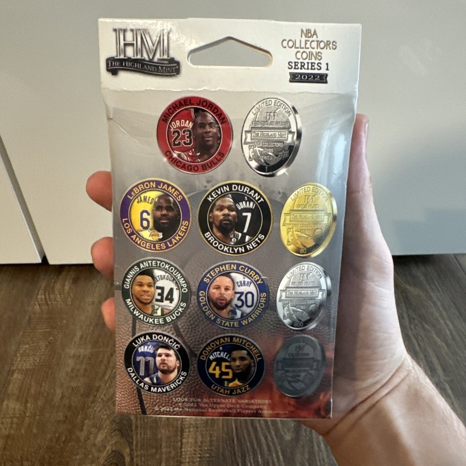 2022 The Highland Mint NBA Collectors Coins Series 1 Factory Sealed Hanger Pack - 2