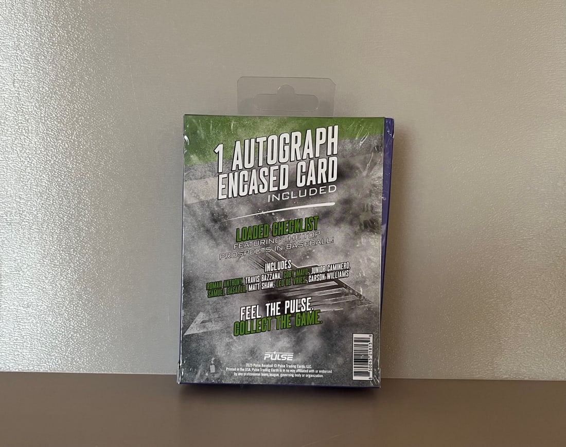 2025 Pulse Baseball Trading Card 1 Autograph Encased Card Per Box - 2