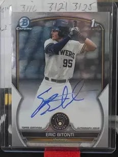 2023 Bowman Draft Chrome Prospect Eric Bitonti #CDA-EB Auto (1 of 1)