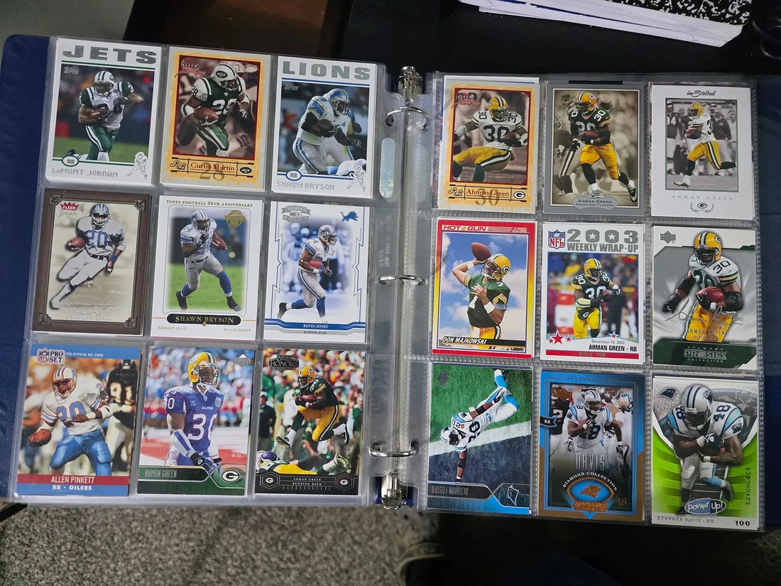 Binder full of Football Running Backs from a variety of years - 3