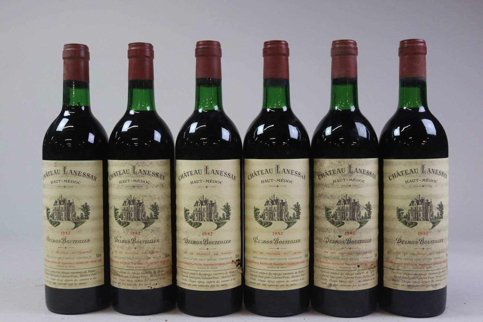 Château Lanessan 1982: Château Lanessan 1982 Haut-Médoc, Cru Bourgeois U. VHS or better, LSTL, 6LSCL R 12 bottles Per lot €260 - 360SizebottlesConditionU. VHS or better, LSTL, 6LSCL