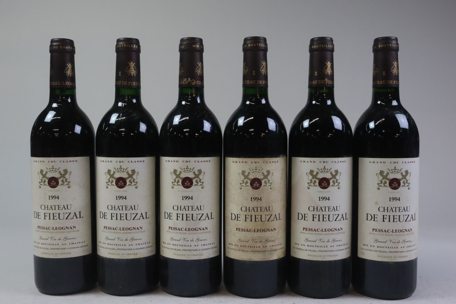 Château de Fieuzal 1994: Château de Fieuzal 1994 Pessac-Léognan, Cru Classé Rouge U. IN or better, LSTL R 12 bottles Per lot €260 - 360SizebottlesConditionU. IN or better, LSTLExhibited(OWC)