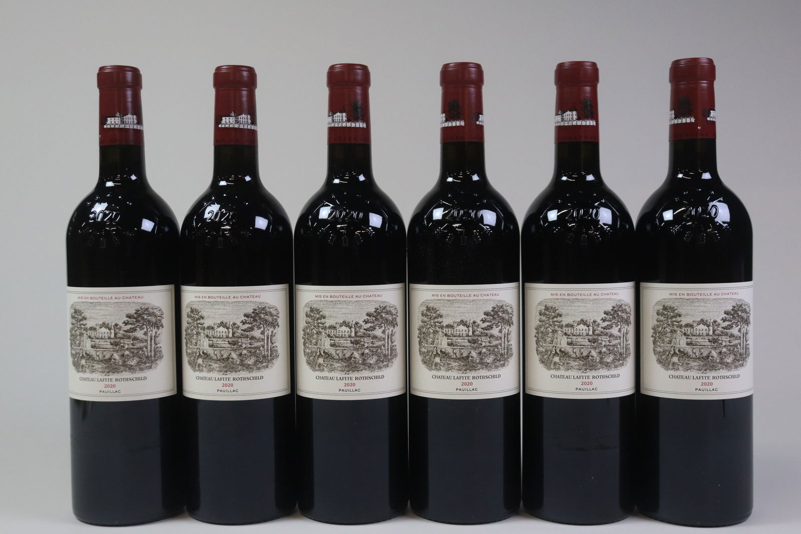 Château Lafite Rothschild 2020: Château Lafite Rothschild 2020 Pauillac, 1er Grand Cru Classé Excellent level and appearance R 6 bottles Per lot €2300 - 3100 Size bottles Condition Excellen