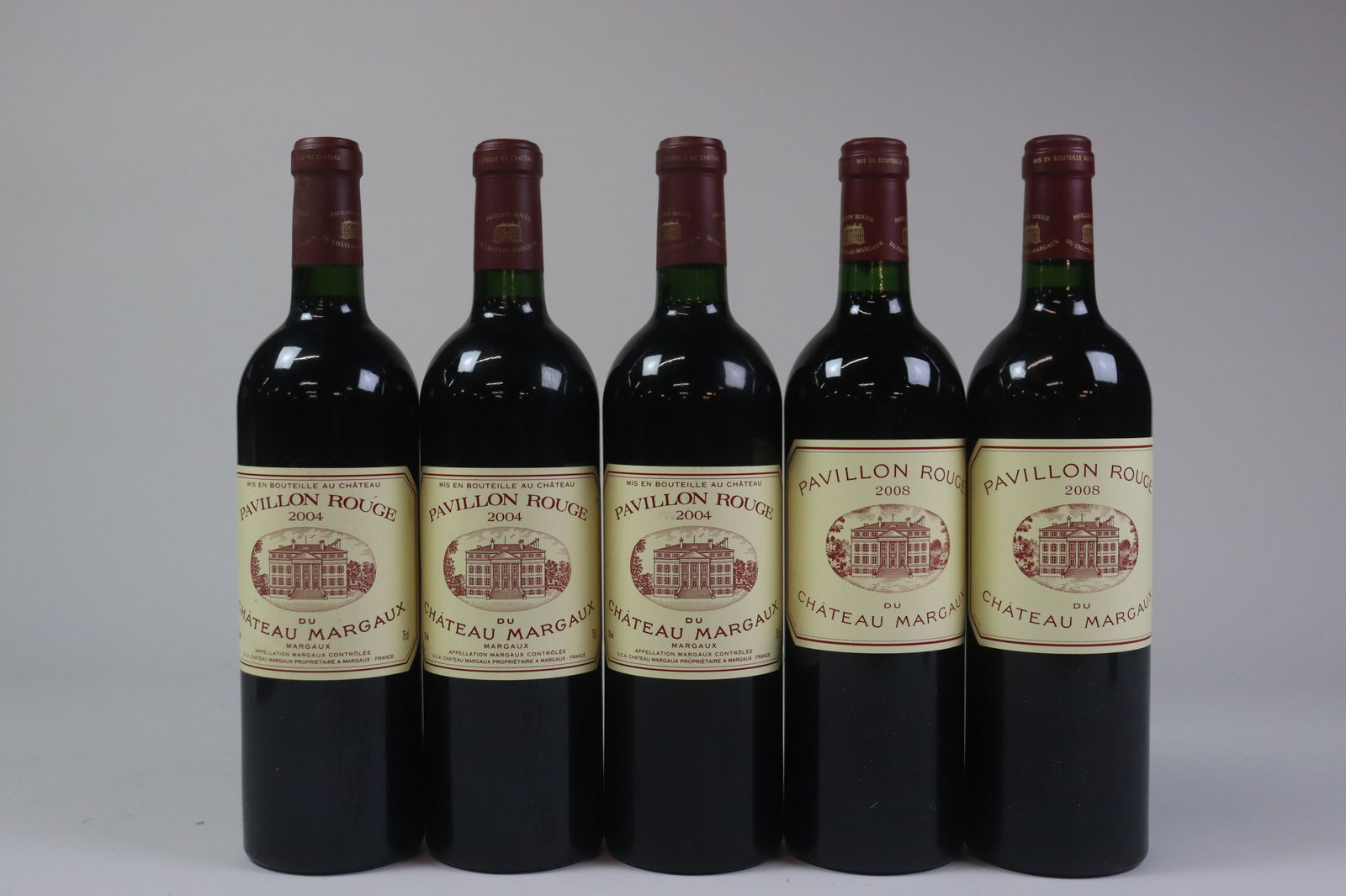 Mixed lot Pavillon Rouge du Château Margaux 2004/2008 (1 of 1)