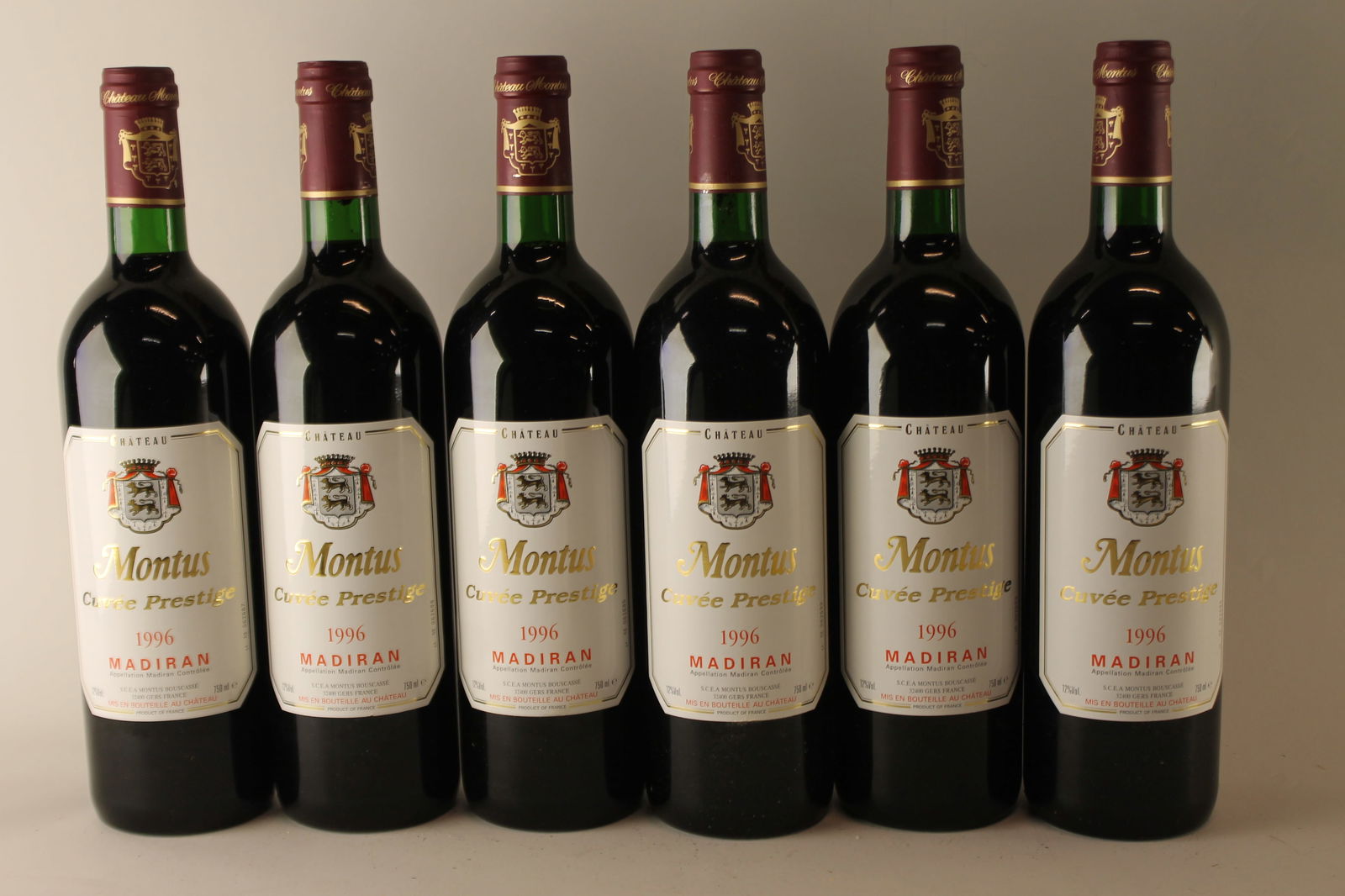 Château Montus 'Cuvée Prestige' 1996: Château Montus 'Cuvée Prestige' 1996 Alain Brumont, Madiran Excellent level and appearance R 12 bottles Per lot €320 - 420 Size bottles Condition Excellent l