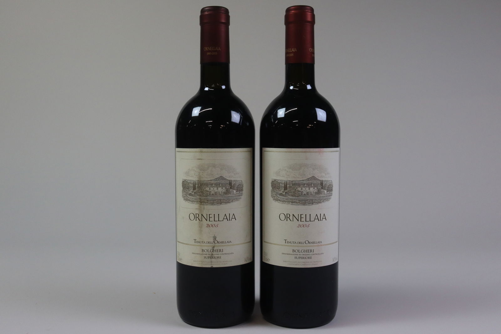 Ornellaia 2005: Ornellaia 2005 Tenuta dell' Ornellaia, Bolgheri U. BN, LSTL, 1LSTLB R 2 bottles Per lot €320 - 420 Size bottles Condition U. BN, LSTL, 1LSTLB