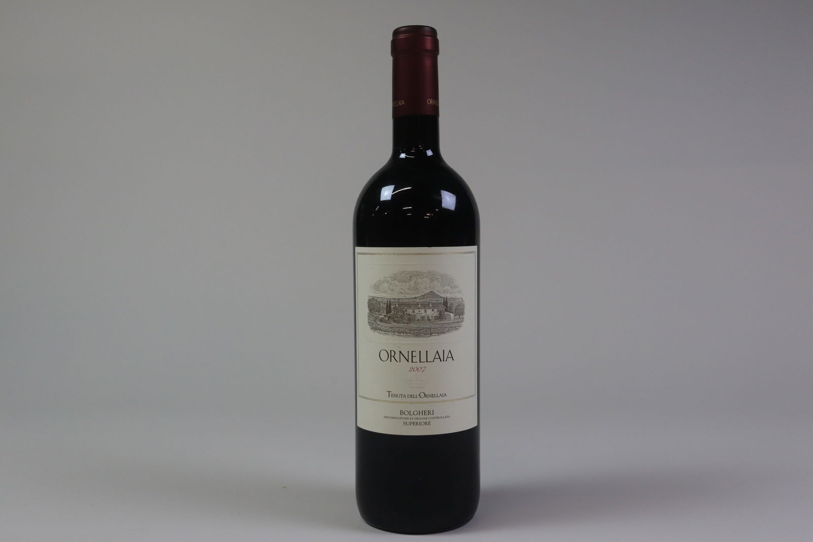 Ornellaia 2007: Ornellaia 2007 Tenuta dell' Ornellaia, Bolgheri U. IN, excellent appearance R 1 bottle Per lot €180 - 260SizebottleConditionU. IN, excellent appearance