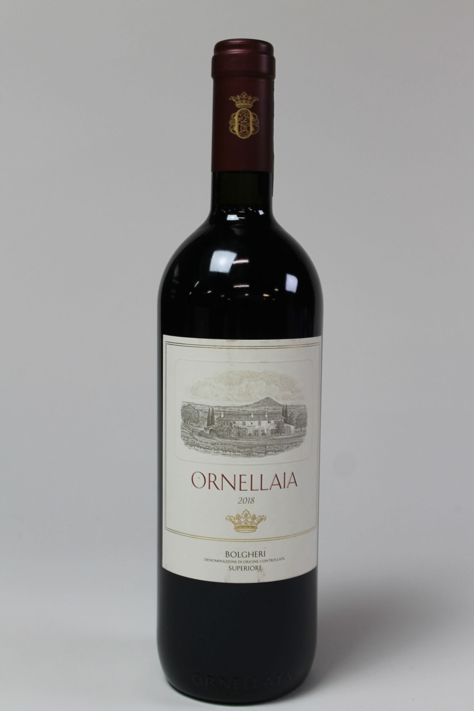 Ornellaia 2018: Ornellaia 2018 Tenuta dell' Ornellaia, Bolgheri Excellent level and appearance R 1 bottle Per lot €150 - 200SizebottleConditionExcellent level and appearance