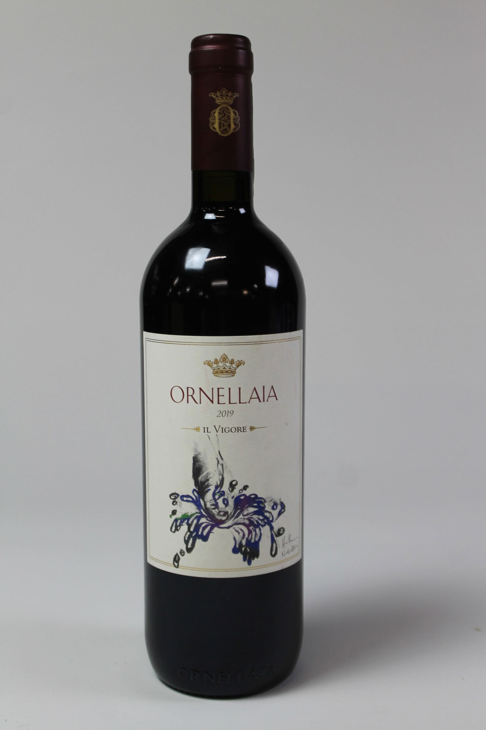 Ornellaia Vendemmia d'Artista Special Edition 'Il Vigore' 2019: Ornellaia Vendemmia d'Artista Special Edition 'Il Vigore' 2019 Tenuta dell' Ornellaia, Bolgheri Excellent level and appearance R 1 bottle Per lot €150 - 200SizebottleConditionExcellent level