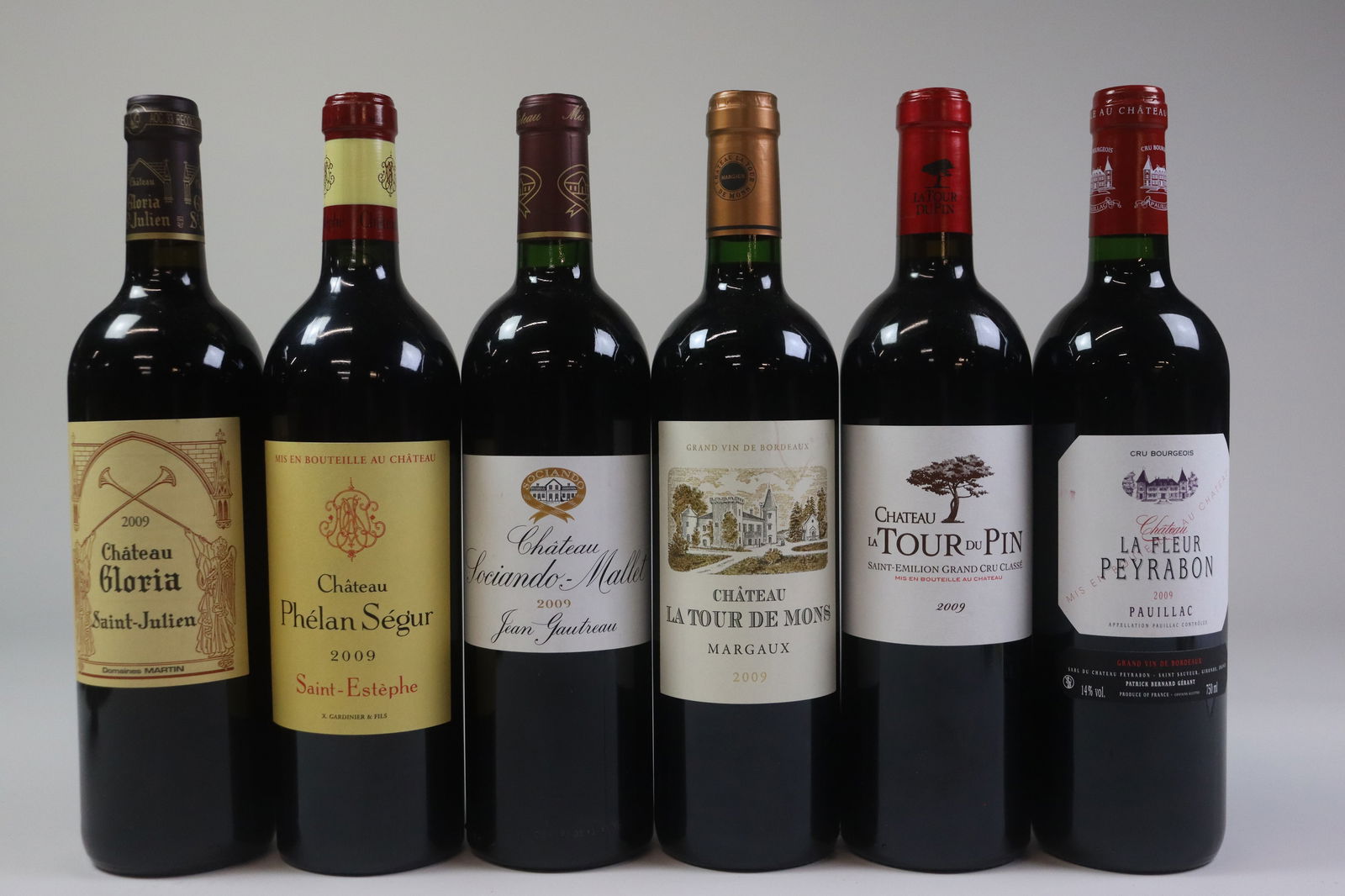 Mixed Lot Bordeaux 2006-2014: Château Haut-Marbuzet 2006 Saint-Estèphe Excellent level and appearance R 1 bottle Château Phélan Ségur 2009 Saint-Estèphe Excellent level and appearance R