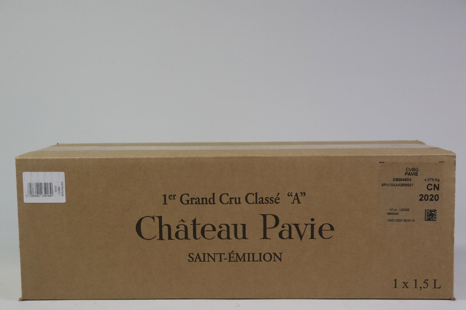 † Château Pavie 2020: Château Pavie 2020 Saint-Émilion, 1er Grand Cru Classé A Excellent level and appearance R 1 magnum - 1.5ltr Per lot €240 - 340Sizemagnum - 1.5ltrConditionExcellent level and