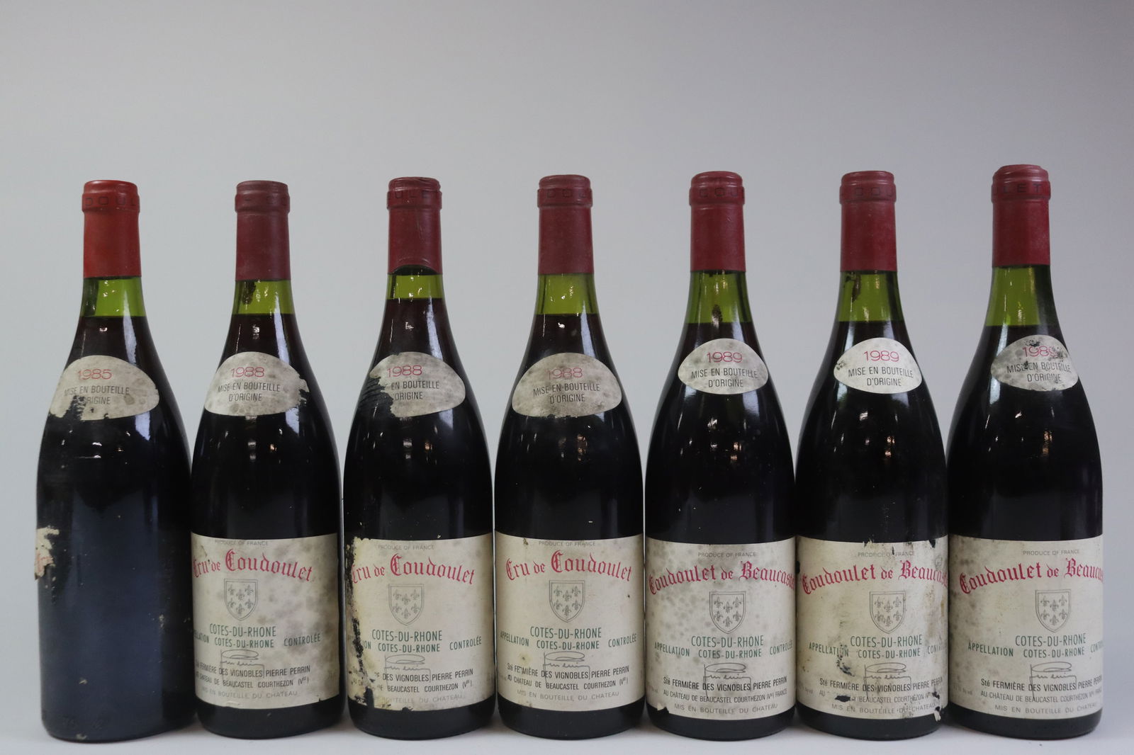 Mixed Lot Côtes-du-Rhône 'Coudoulet de Beaucastel' 1985-1990 (1 of 3)