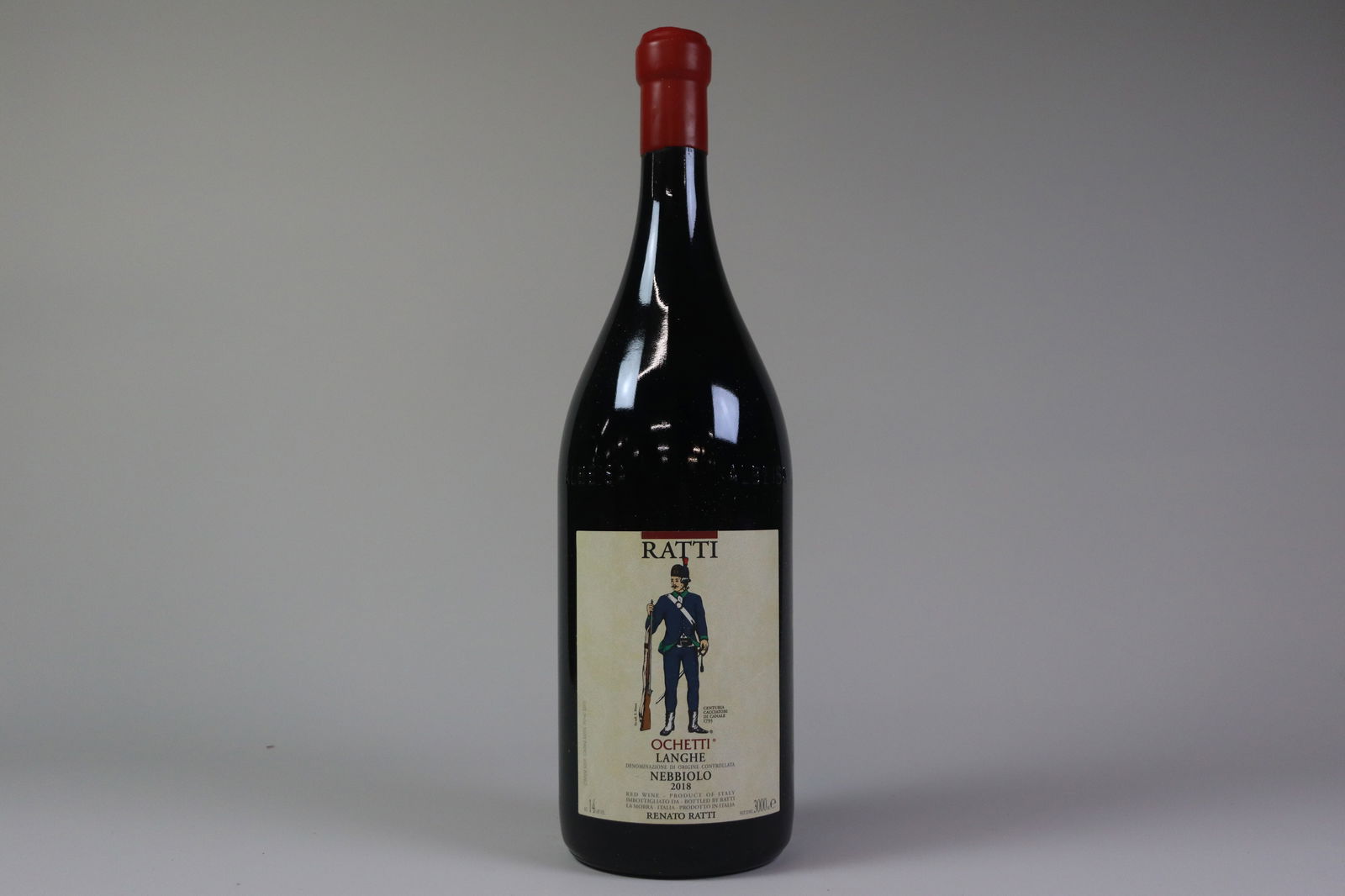 Nebbiolo Langhe 'Ochetti' 2018: Nebbiolo Langhe 'Ochetti' 2018 Renate Ratti, La Morra Excellent level and appearance R 1 double magnum - 3ltr Per lot €80 - 120 Size double magnum - 3ltr Condition Exc