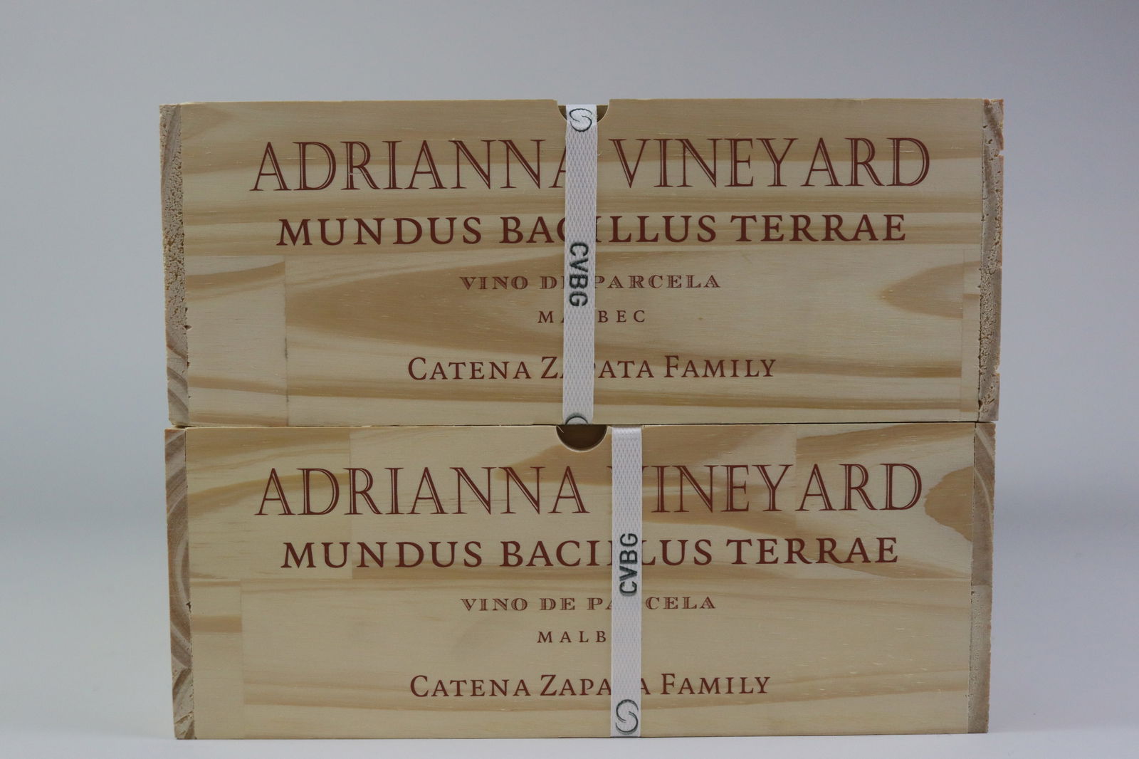 † Malbec 'Mundus Bacillus Terrae' 2018: Malbec 'Mundus Bacillus Terrae' 2018 Catena Zapata - Adrianna Vineyard, Gualtallary Excellent level and appearance R 6 bottles Per lot €420 - 550 Size bottles Condition