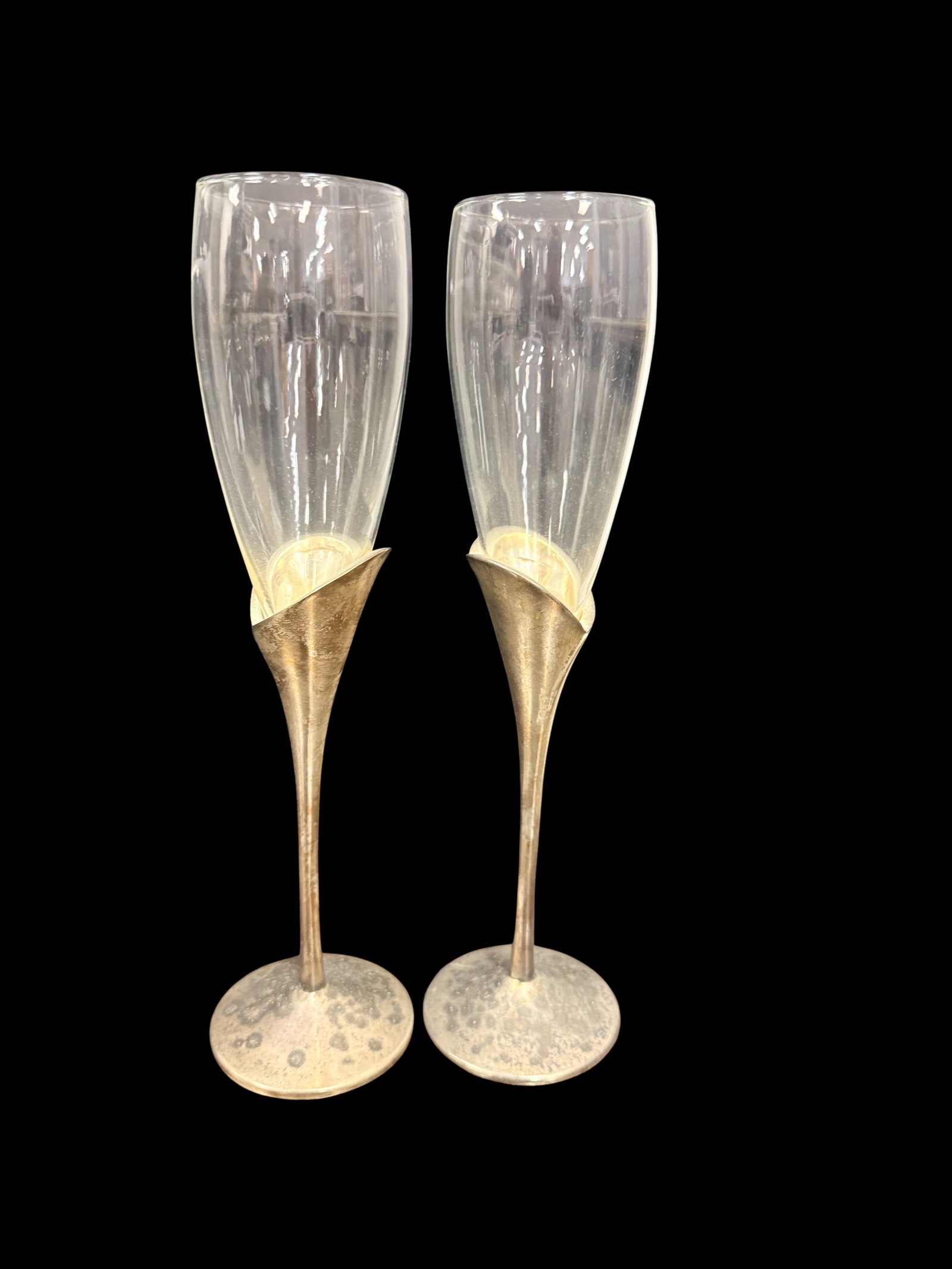 Lenox 2 Metal Based Flutes 5-Inch Tall (1 of 2)