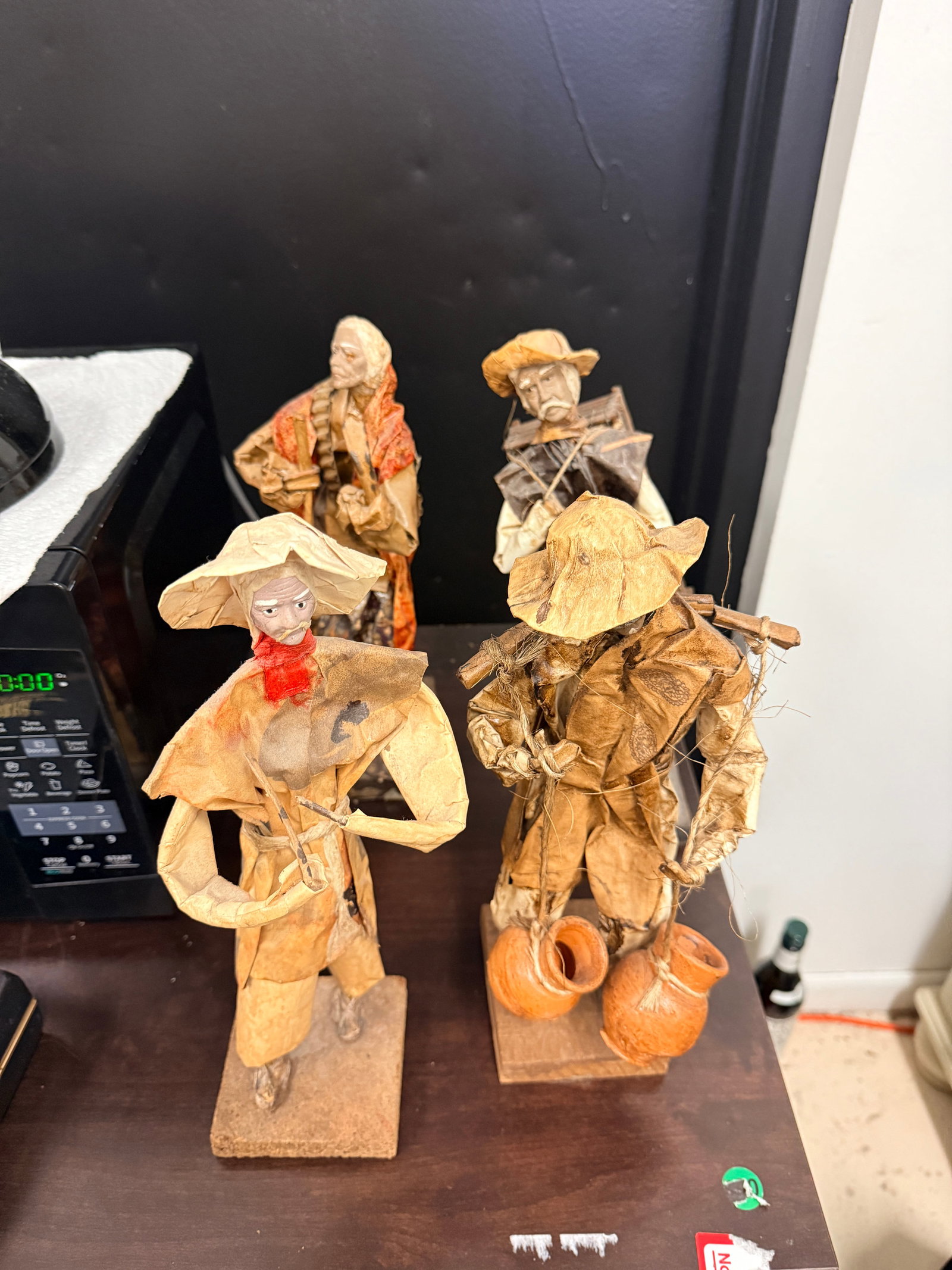 4 Vintage Wooden Paper Mache Figurines (1 of 4)