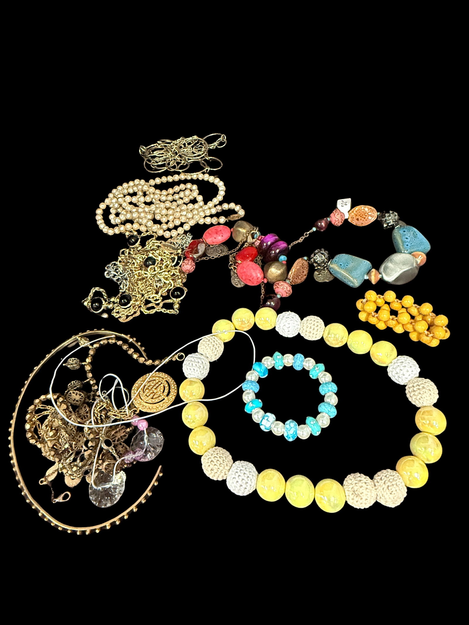 Collection of Costume Jewelry Necklaces and Beads (1 of 3)
