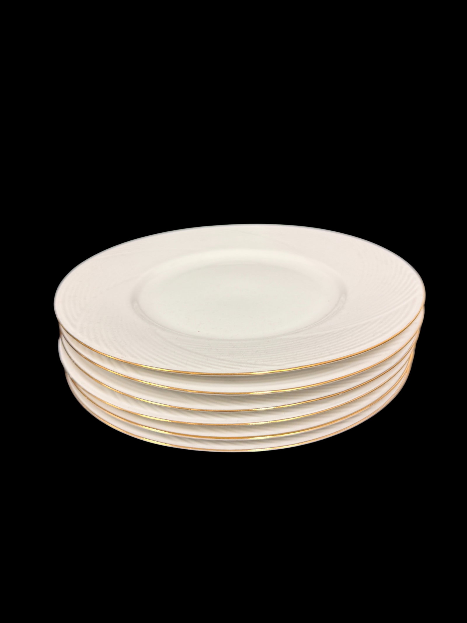 White Milk Glass Plates Set (1 of 2)