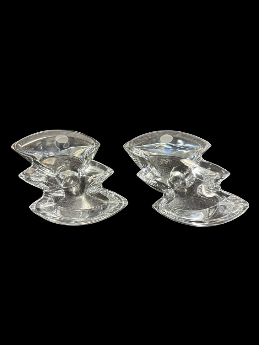 Pair of Rosenthal Lead Crystal Holders (1 of 5)