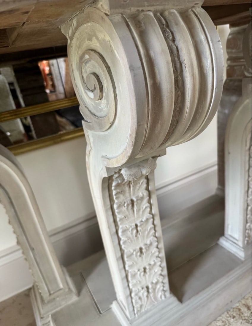 Neoclassical Breccia Marble Console - 4