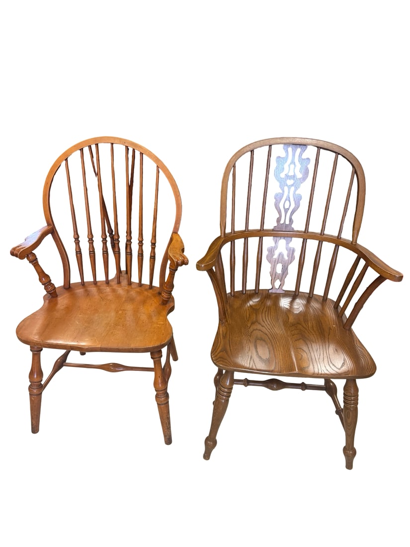 Pair of Mismatched Windsor Style Chairs (1 of 6)