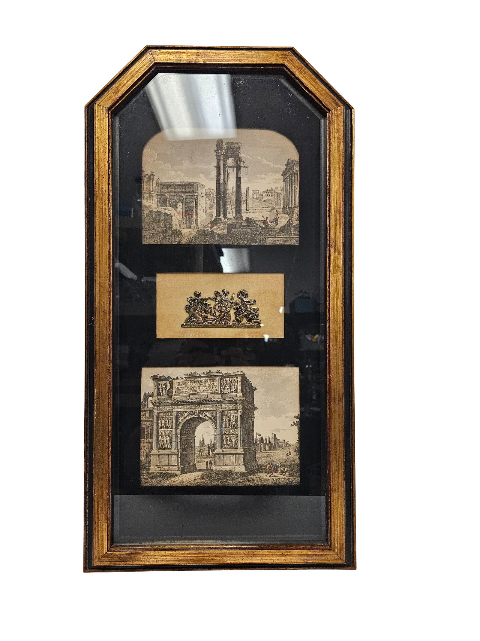 Neoclassical Roman Ruins Framed Collage (1 of 6)