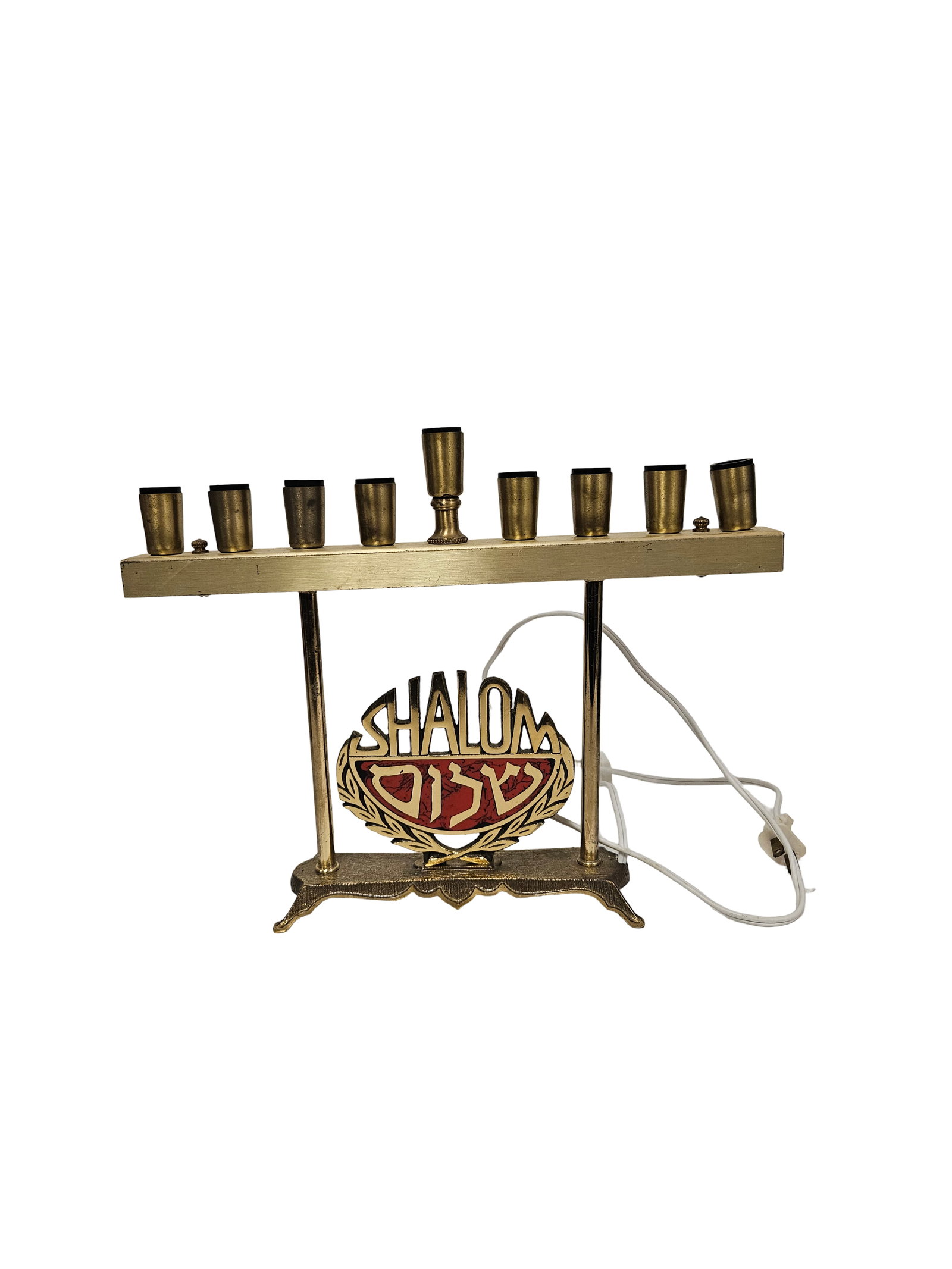 Vintage Brass-Tone Electric Menorah (1 of 5)