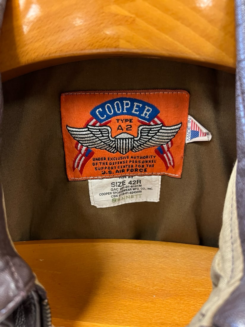 Cooper Type A-2 Leather Flight Jacket - 6