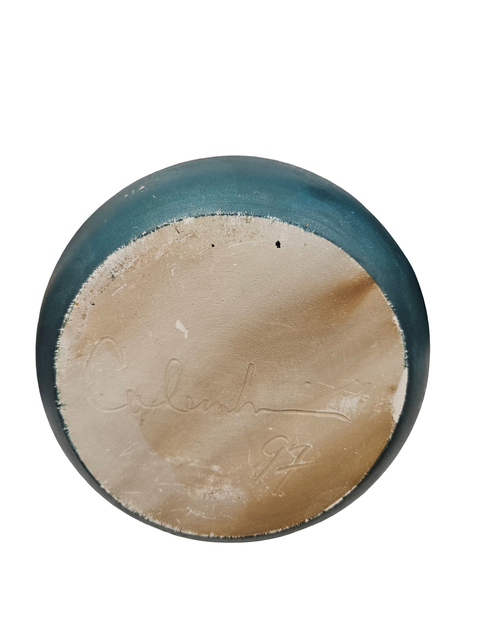 Large Signed Studio Pottery Vase, 1997 - 4