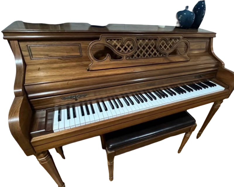 Vintage Kimball Console Piano with Bench (1 of 9)