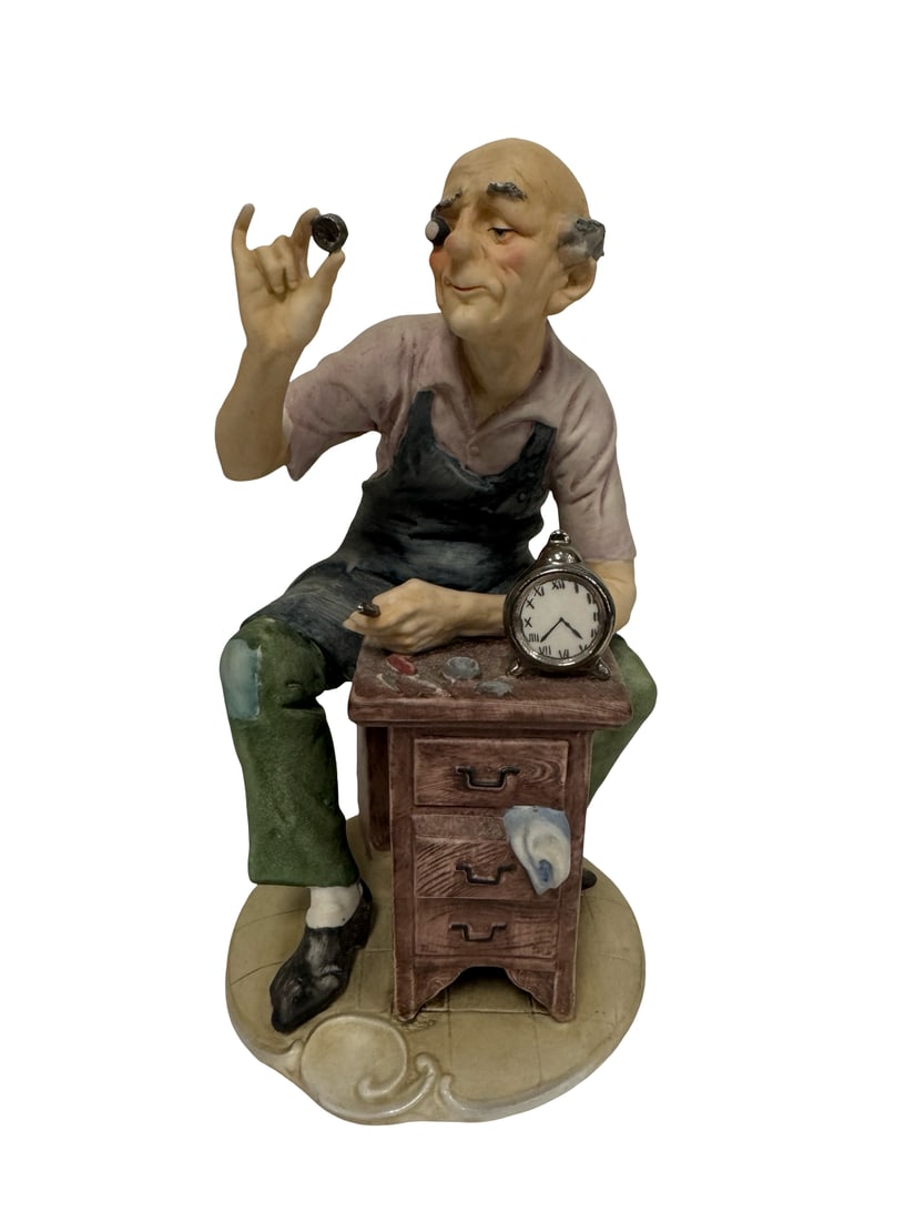 Italian Porcelain Watchmaker Figurine (1 of 5)