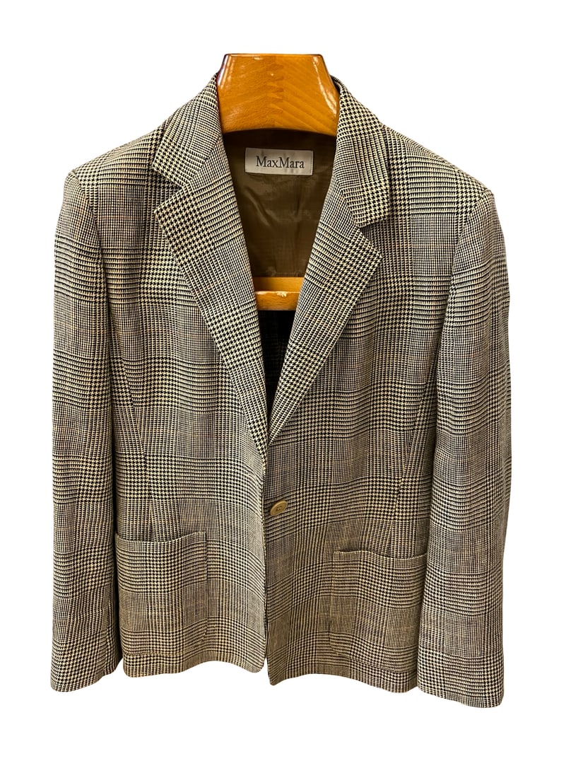 Max Mara Style Glen Plaid Blazer Coat (1 of 7)