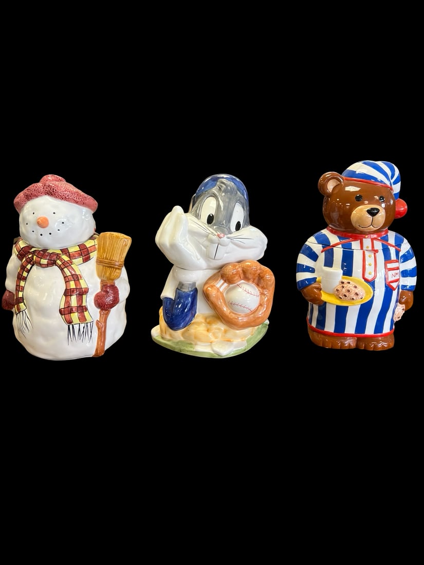 Trio of Vintage Ceramic Cookie Jars (1 of 10)