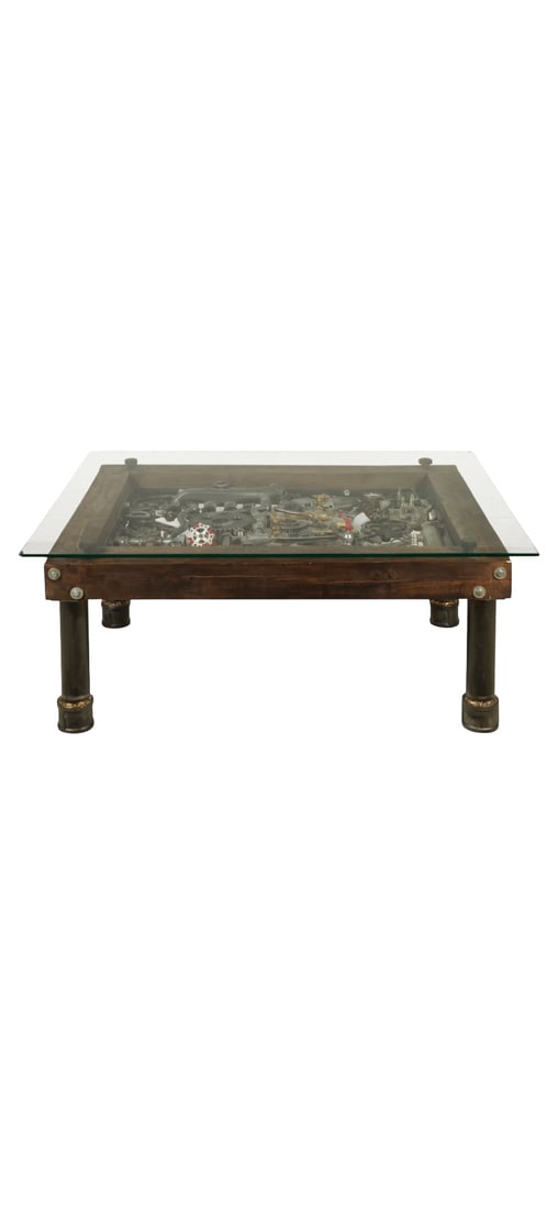 Custom Car Engine Parts Coffee Table (1 of 9)