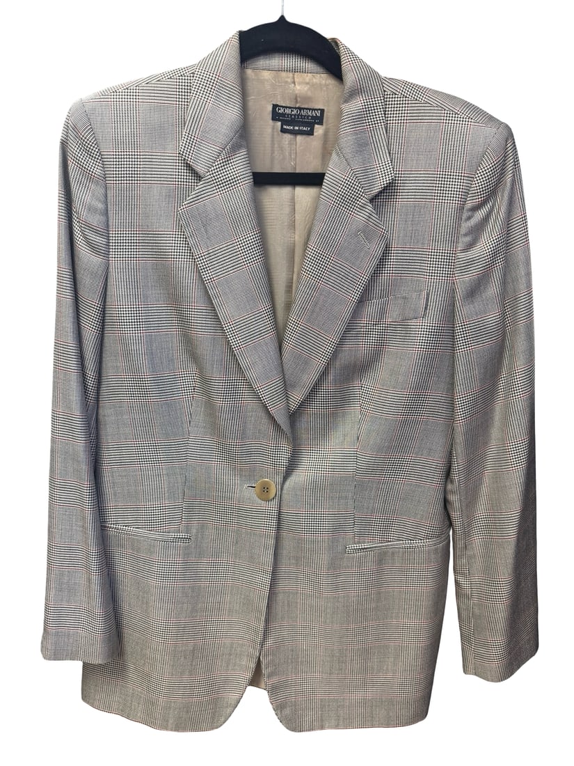 Giorgio Armani Classico Plaid Blazer (1 of 3)