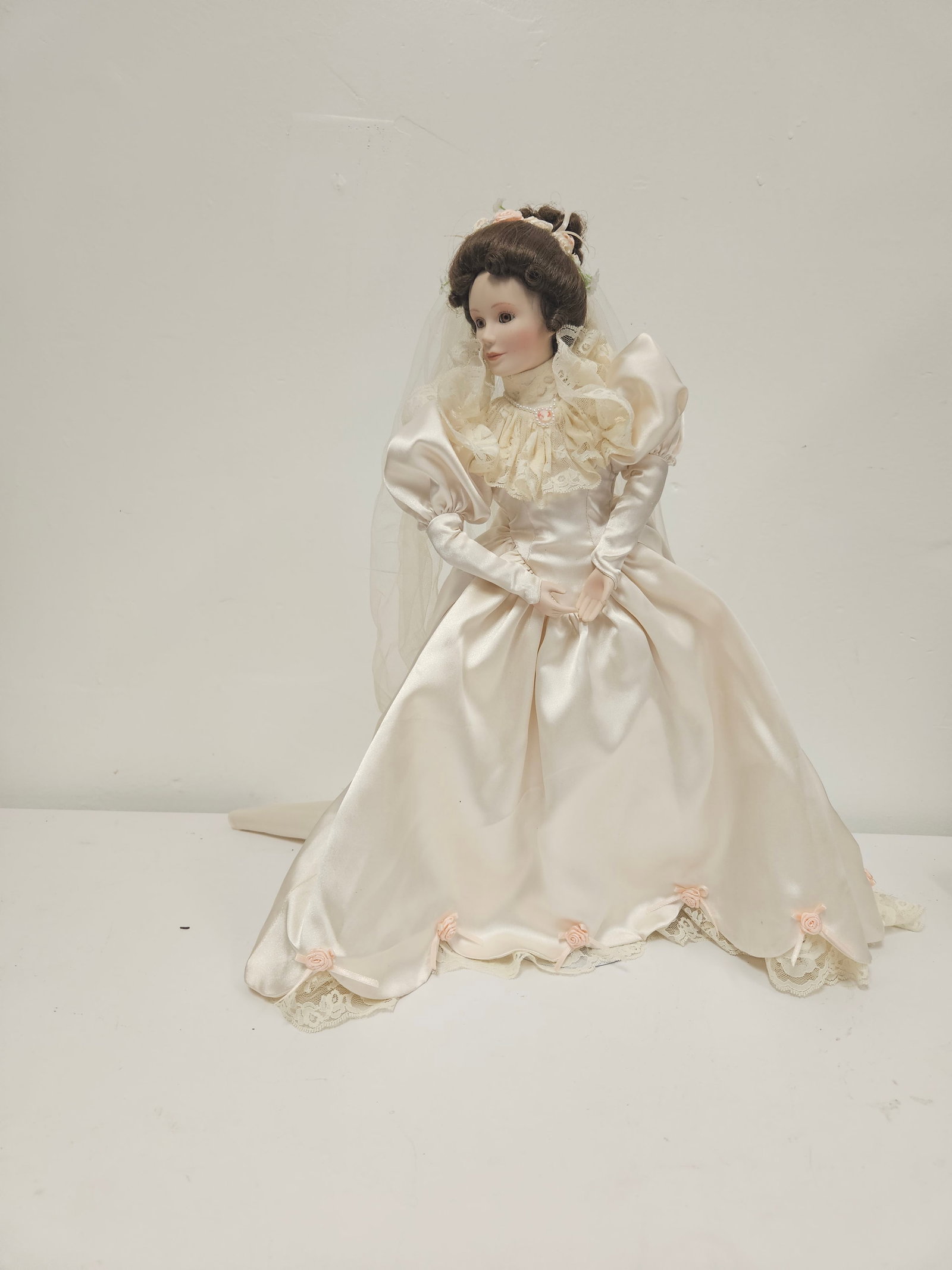 Vintage Style Porcelain Bride Doll (1 of 7)